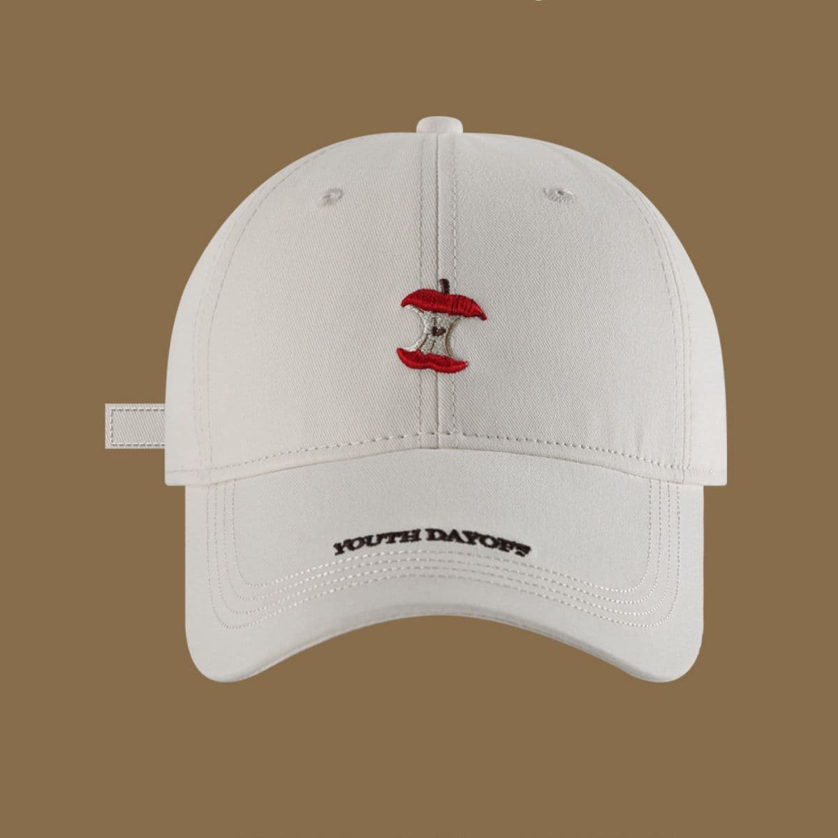 Embroidered Apple Core Baseball Cap