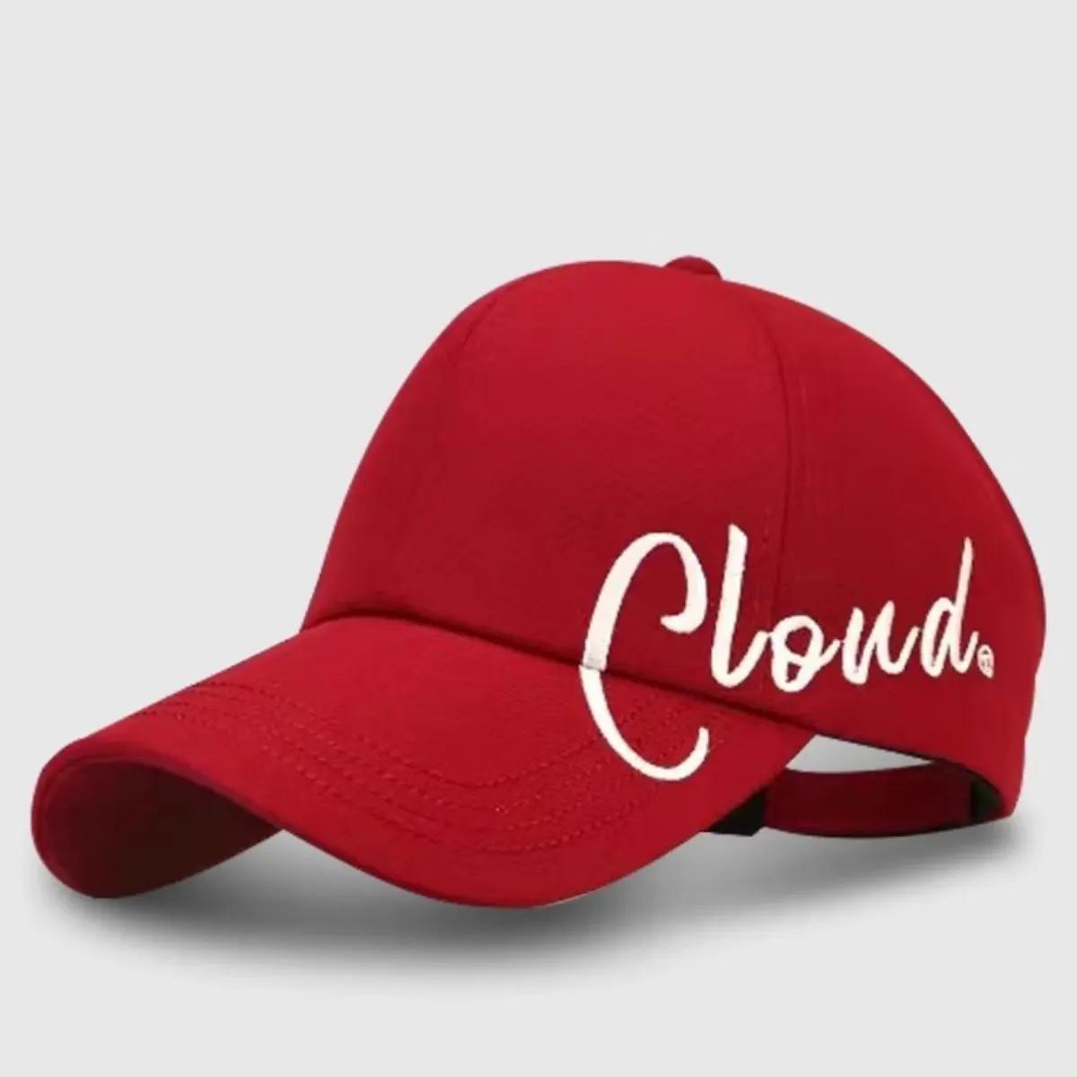 Baseball Cap with "Cloud" Embroidery