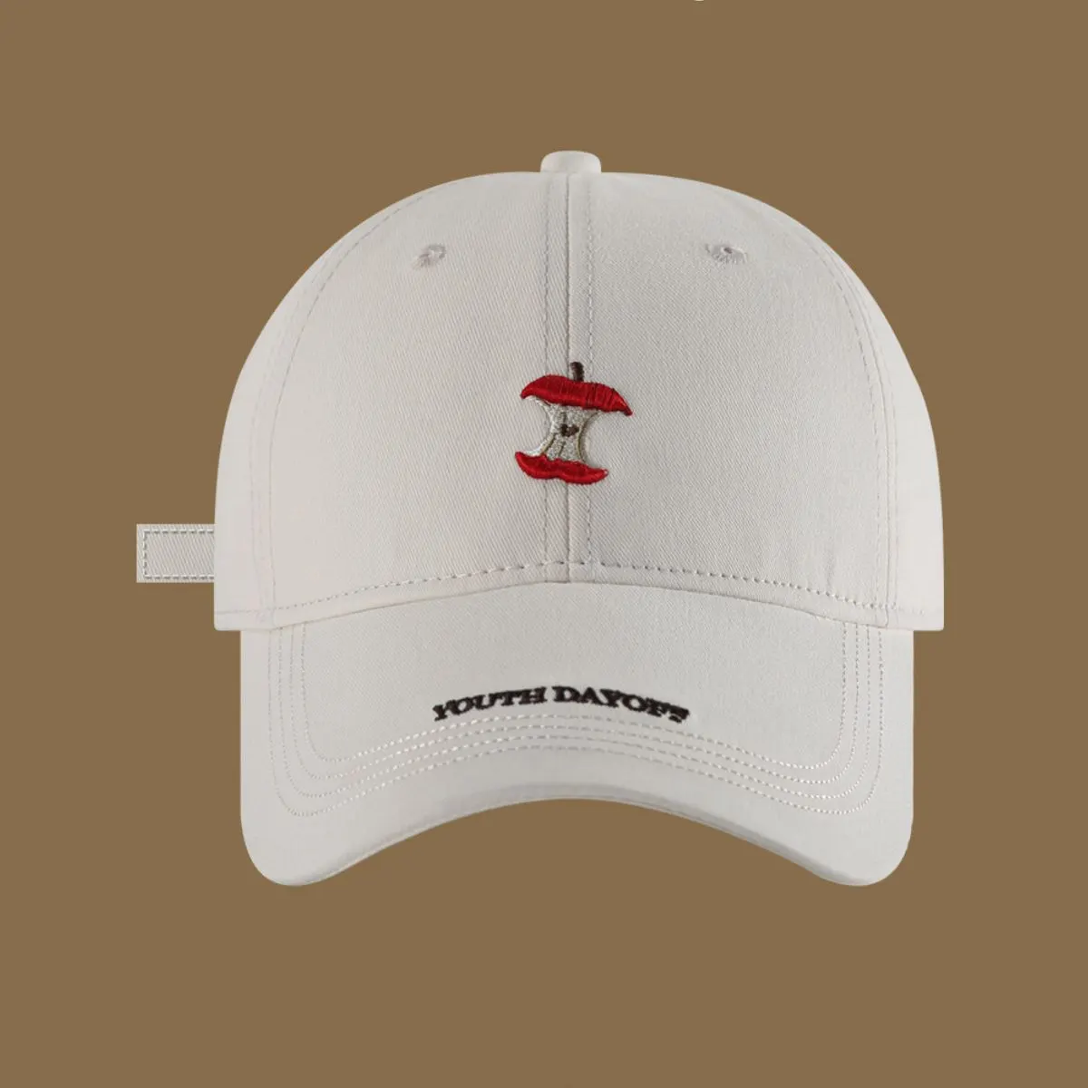 Embroidered Apple Core Baseball Cap