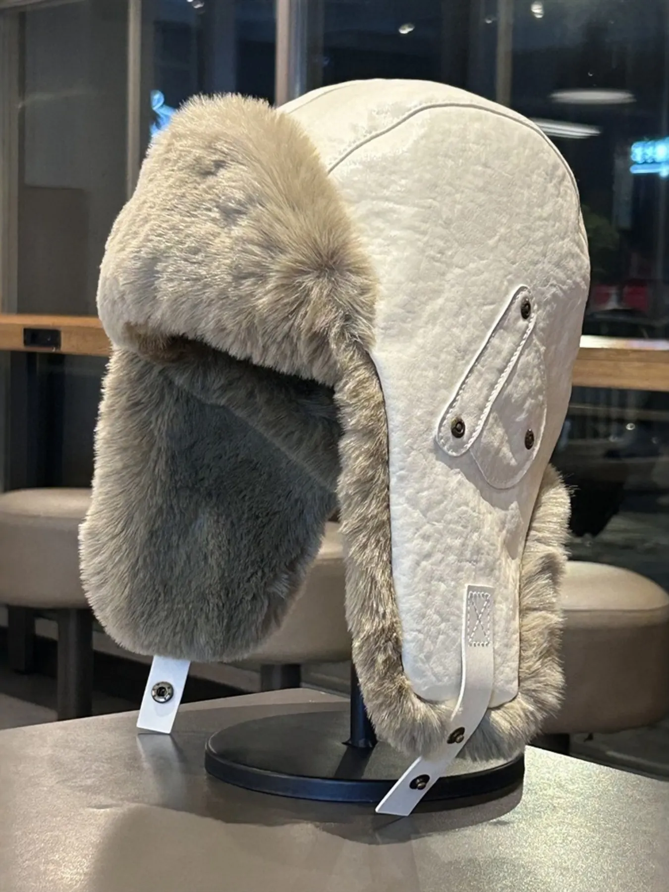 Warm Fuzzy Ear Flap Hat